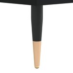 vidaXL Table basse noir 90x60x35 cm bois d'ingénierie