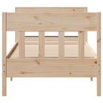 vidaXL Cadre de lit sans matelas 90x190 cm bois de pin massif