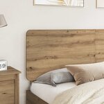 vidaXL Tête de lit Chêne artisanal 180 cm Bois d'ingénierie