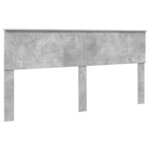 vidaXL Tête de lit Gris béton 180 cm Bois d'ingénierie