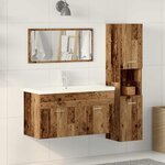 vidaXL Ensemble de meubles salle de bain 3 Pièces bois d'ingénierie