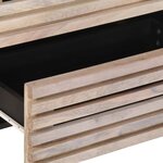 vidaXL Buffet blanc 60x34x75 cm bois massif de manguier