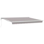 Store Rétractable Automatique vidaXL Gris Clair 400x300 cm