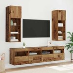 vidaXL Meubles TV muraux 2 Pièces Bois Ancien 40 x 30 x 40 cm