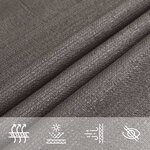 vidaXL Voile d'ombrage 160 g/m² Anthracite 2 5x2 5x3 5 m PEHD