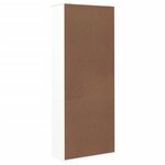 vidaXL Bibliothèque tiroirs ALTA blanc 77x35x186 5cm bois massif pin