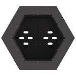 vidaXL Foyer Sans Fumée Hexagonal Noir 38x38x51 cm Acier