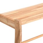 vidaXL Porte-serviette 60x25 5x49 cm Bois massif de noyer