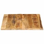 vidaXL Dessus de table 90x80x2 5 cm bord vif bois massif manguier brut