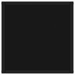 vidaXL Table basse Noir avec verre noir 40x40x50 cm