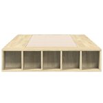 vidaXL Cadre de lit chêne sonoma 100x200 cm bois d'ingénierie