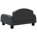 vidaXL Canapé pour enfants noir 50x40x30 cm similicuir