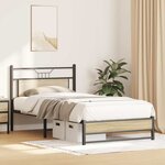 vidaXL Cadre de lit sans matelas chêne sonoma 100x190 cm