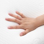 vidaXL Coussin de sommeil Uni Blanc 70 x 36 x 13 cm