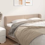 vidaXL Tête de lit avec oreilles Cappuccino 183x23x78/88 cm Similicuir