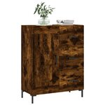 vidaXL Buffet chêne fumé 69 5x34x90 cm bois d'ingénierie