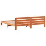 vidaXL Cadre de lit sans matelas cire marron 200x200cm bois pin massif