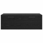 vidaXL Meuble mural Chêne noir 100 x 36.5 x 35 cm Bois d'ingénierie