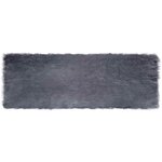 vidaXL Tapis en Peau de Mouton Synthétique Anthracite 80 x 250 cm