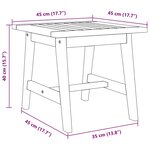 vidaXL Table d'appoint Marron Bois d'acacia massif