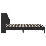 vidaXL Cadre de lit avec tête de lit Noir 120 x 190 cm Velours