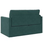 vidaXL Canapé-Lit Vert foncé 124 x 204 x 61 cm Velours