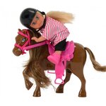 Simba Toys 105737464 - Evi Love Poupée en tenue d'équitation avec cheval