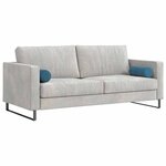 vidaXL Coussins d'accent 2 Pièces Bleu Ø 15 x 40 cm