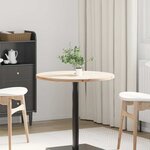 vidaXL Dessus de table Ø70x2 5 cm Bois de pin massif