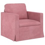 vidaXL Canapé Rose 78 x 78 x 80 cm Velours