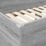 vidaXL Lit Superposé pour Enfants Gris Sonoma 75 x 190 cm