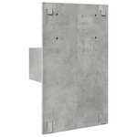 vidaXL Table de chevet murale avec lumières LED gris béton
