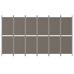 vidaXL Cloison de séparation 6 panneaux Anthracite 300x180 cm Tissu