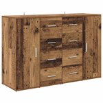 vidaXL Buffets avec tiroir Corona 2 Pièces Bois Ancien 59 x 39 x 80 cm
