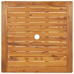 vidaXL Ensemble à manger de jardin pliable 3 Pièces Bois d'acacia solide