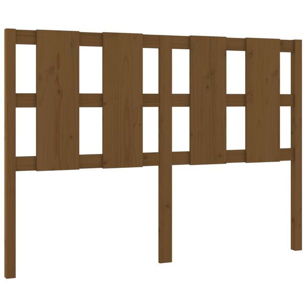 vidaXL Tête de lit Marron miel 140 5x4x100 cm Bois massif de pin