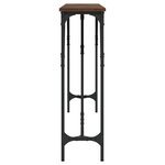 vidaXL Table console chêne marron 180x23x75 cm bois d'ingénierie