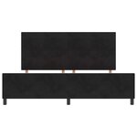 vidaXL Cadre de lit avec tête de lit Noir 200 x 200 cm Velours