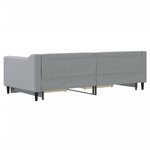 vidaXL Lit de jour avec gigogne et tiroirs sans matelas 90x200 cm
