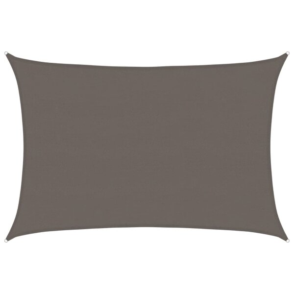 vidaXL Voile d'ombrage 160 g/m² Anthracite 5x6 m PEHD