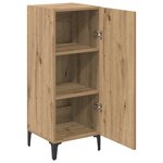 vidaXL Buffet Chêne artisanal 34 5 x 34 x 90 cm Bois d'ingénierie