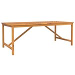 vidaXL Ensemble de Salle à Manger de Jardin 7 Pièces en Bois Massif d'Acacia