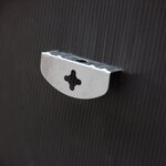 Miroir mural avec kit de montage elliptique 40 x 80 cm blanc 03_0007897