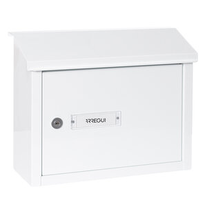 Boîte aux lettres en aluminium pour porte  mur  V4061  fente 33 x 4 cm  Blanc