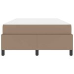 vidaXL Cadre de lit avec matelas Cappuccino 120 x 200 cm Faux cuir