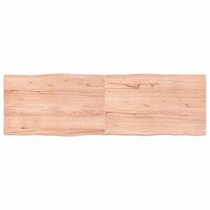 vidaXL Dessus de table bois massif traité bordure assortie
