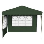 vidaXL Tente de fête pop-up 288 x 288 x 245 cm Vert Tissu Oxford