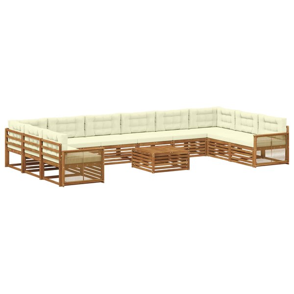 vidaXL Ensembles de canapés 11 pc Bois d'Acacia Massif