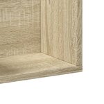 vidaXL Armoires murales 2Pièces chêne sonoma 75x18x16 5cm bois ingénierie