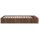 vidaXL Cadre de lit chêne marron 120x190 cm bois d'ingénierie